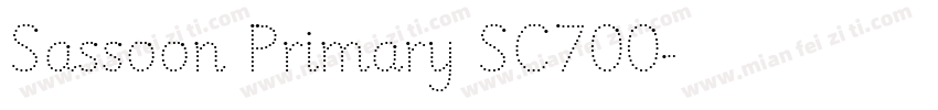 Sassoon Primary SC700字体转换